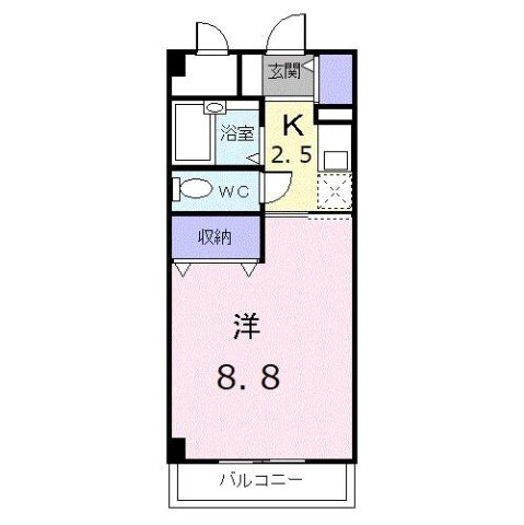 セゾン升本の間取り