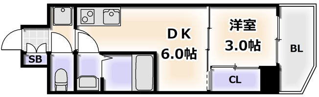【間取り】 | プライマル四天王寺前夕陽ケ丘