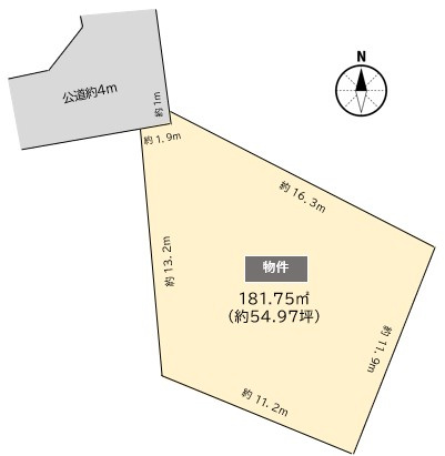 東郷町春木白土の区画図