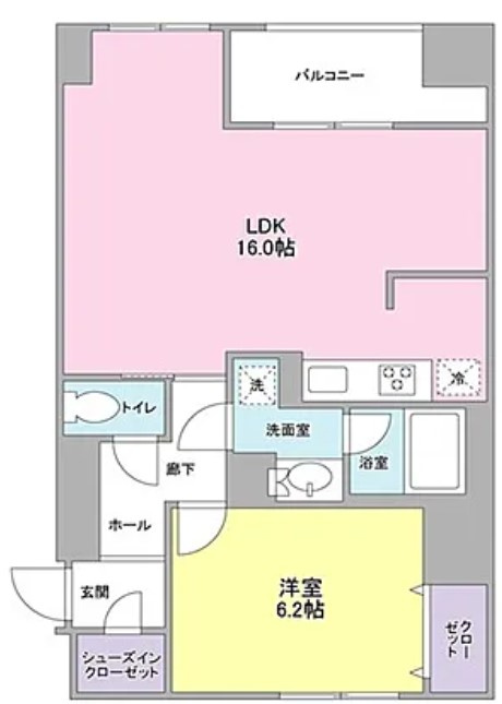 La Belle 三越前の間取り