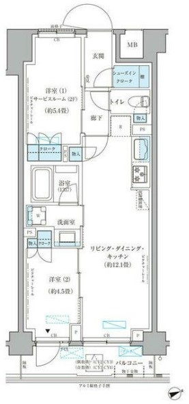 パークアクシス文京本郷の間取り