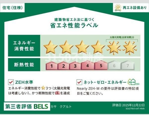 カサ　クアルトの省エネ性能ラベル