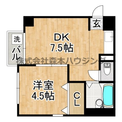 【間取り】 | 　チェリー広野