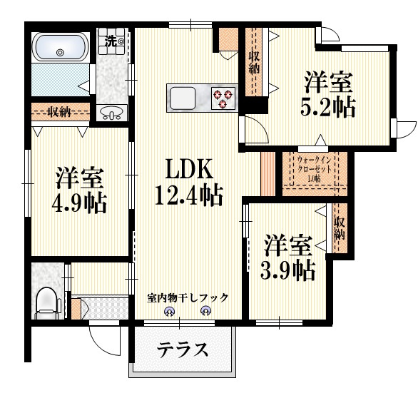 ｒａｐｏｓ吉祥寺ｓｔ．の間取り