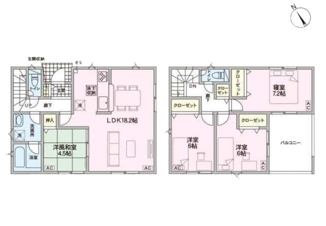 【間取り】 | 名古屋市守山区大字中志段味字古山田2592『仲介料無料』新築戸建て | 13号棟