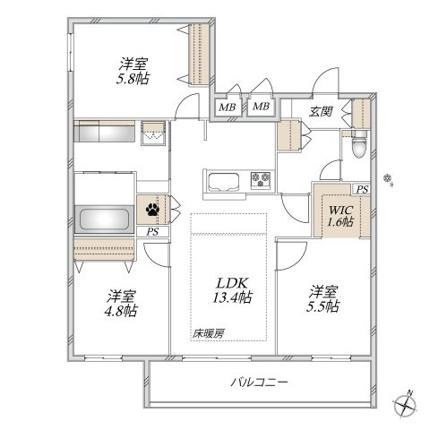 Ｃｈｏｕｅｔｔｅ　Ｍａｉｓｏｎ　シュエットメゾンの間取り|★間取り★