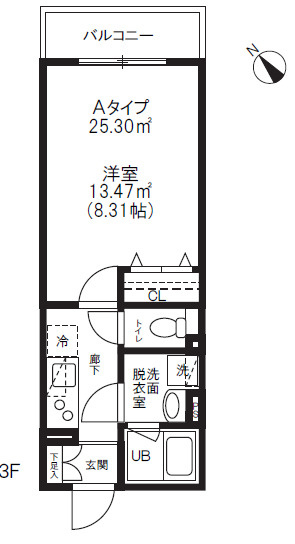 アルティザ氷川台の間取り