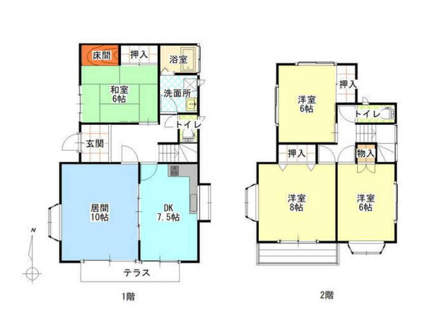 小針梅木戸建の間取り