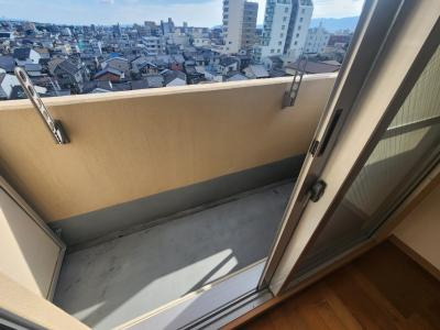 ドーリア北野東のバルコニー|南向きバルコニー