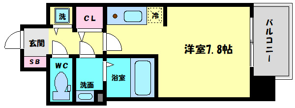 BLAU本町東の間取り|BPRレジデンス本町東　間取り