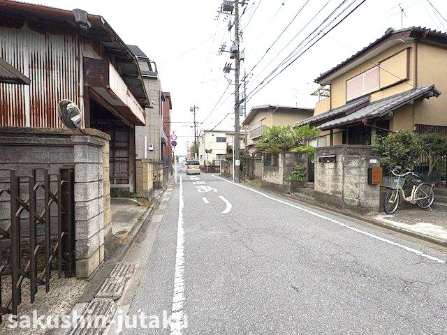 東習志野６丁目　売地の前面道路含む現地写真|東側5.4ｍ公道面　間口約9.2ｍ　
