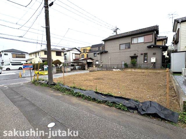 東習志野６丁目　売地の外観|東習志野６丁目　売地　建築条件なし　確定測量　約34.4坪の整形地　東側5.4ｍ公道面　間口約9.2ｍ　更地