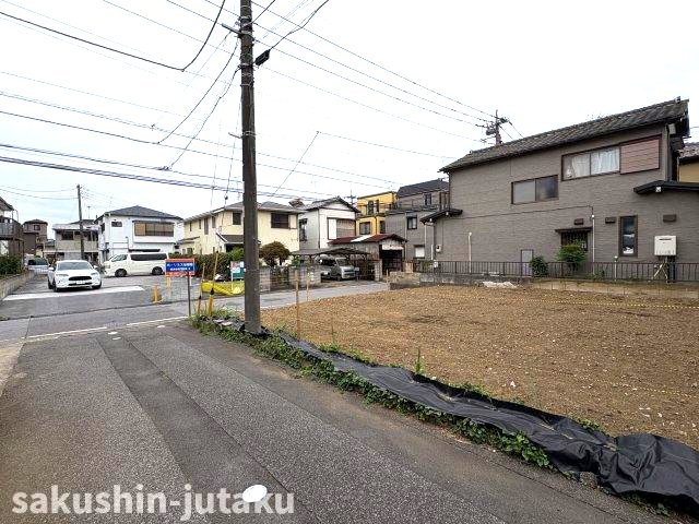 東習志野６丁目　売地の外観|東習志野６丁目　売地　建築条件なし　確定測量　約34.4坪の整形地　東側5.4ｍ公道面　間口約9.2ｍ　更地