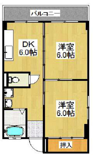 マンション住吉南の間取り
