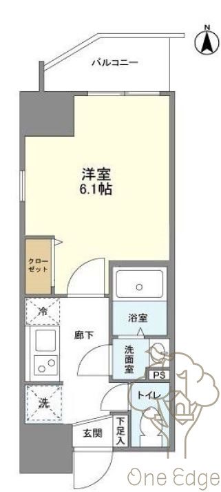 オルフェア北梅田の間取り