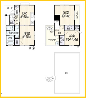【間取り】 | 横浜市瀬谷区本郷1丁目　再生住宅 | 間取図・配置図