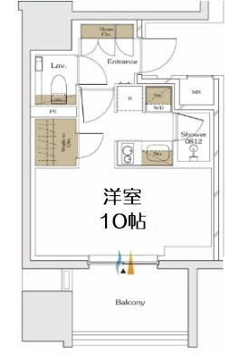 【間取り】 | ザ・パークハビオ谷町六丁目クロス