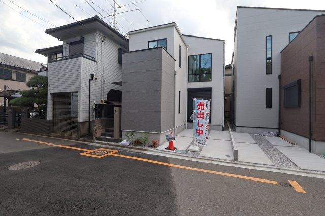 《仲介手数料無料》北区奈良町79-141新築一戸建てメルディアの外観|撮影日 2026年8月18日 15:00 晴れ