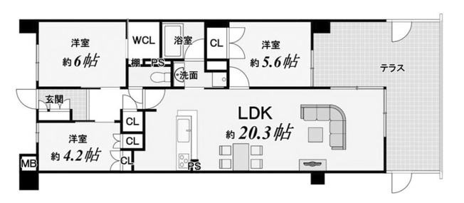 【間取り】 | イニシア桂大橋