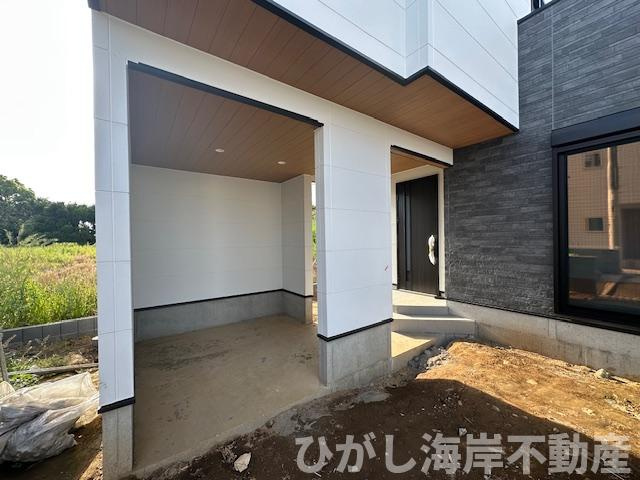 茅ヶ崎市中島　新築戸建　全４棟の構造・工法・仕様|4月26日撮影　建築中　ガレージ