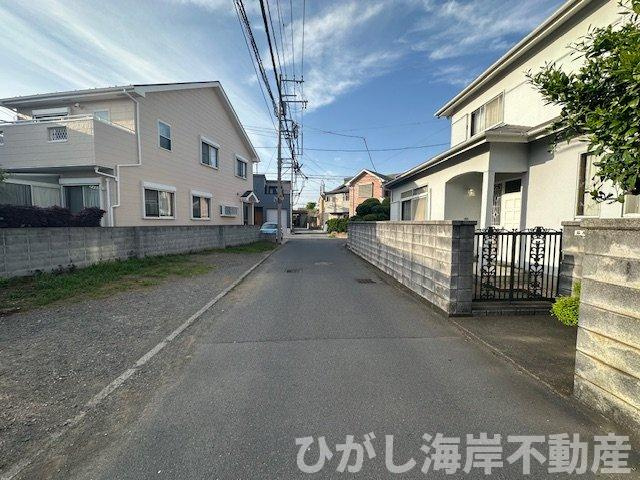 茅ヶ崎市中島  売地の前面道路含む現地写真|現地外観