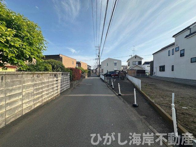 茅ヶ崎市中島  売地の前面道路含む現地写真|現地外観
