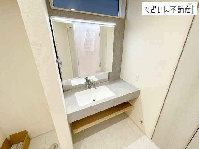 【独立洗面台】 | blooming garden加須市花崎４丁目　新築住宅 | ≪1号棟≫
現地(2026年4月撮影)