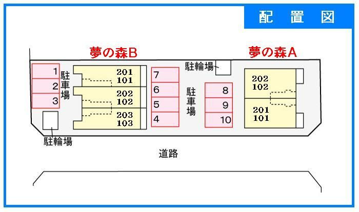 夢の森　Ａの駐車場