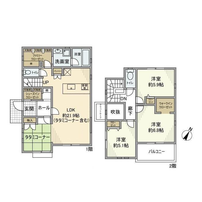 鳶尾戸建の間取り