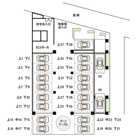 【間取り】 | フォレストフローラ駐車場