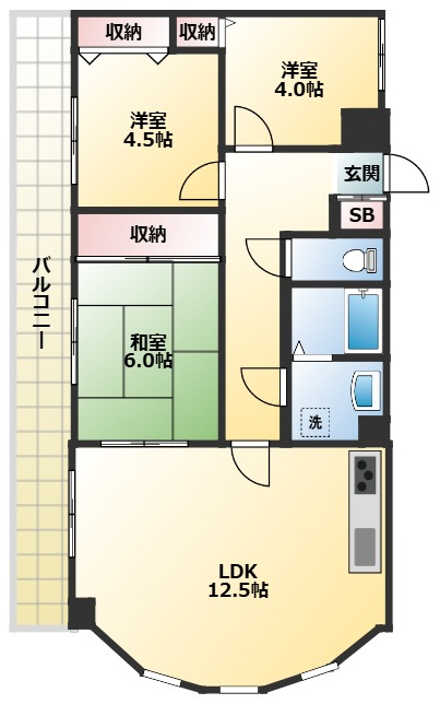 レピドール福田Ⅰの間取り