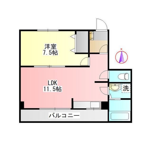 松原マンションの間取り