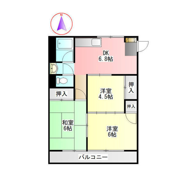松原マンションの間取り