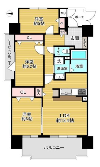 【間取り】 | ファミール深江橋デュオ
