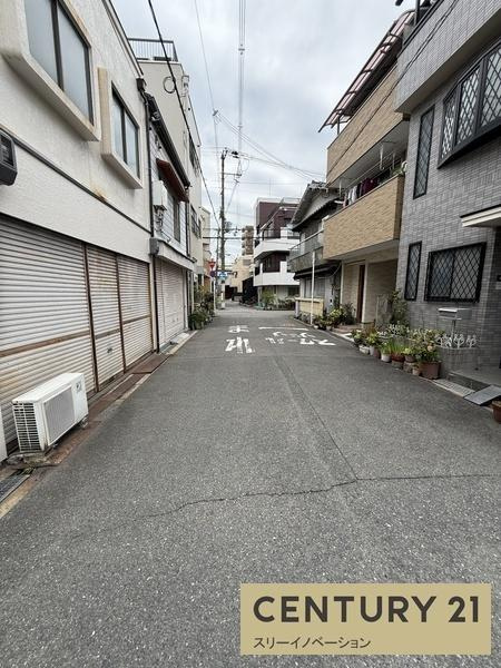 大正区三軒家西2丁目土地の前面道路含む現地写真