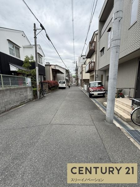 大正区三軒家西2丁目土地の前面道路含む現地写真