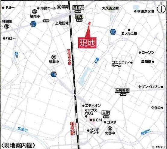 岡崎市上地第9　全7棟・6号棟のその他|交通アクセス図です。