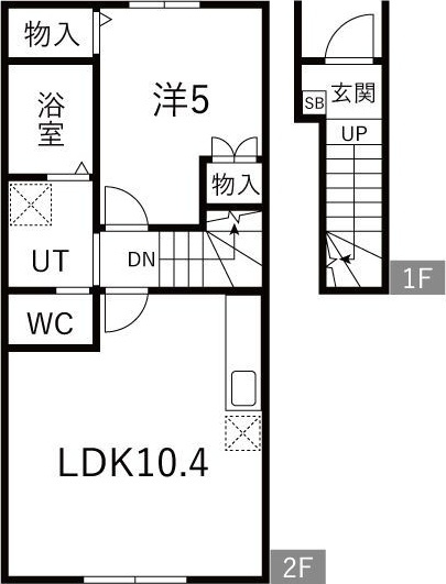 EQUUS D棟の間取り