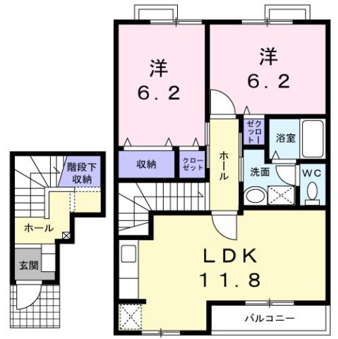 パラドール宮の森の間取り