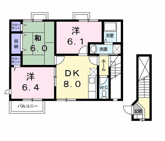 セントラルヒルズⅢの間取り