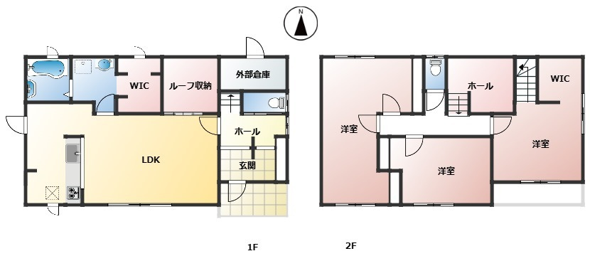 たつの市龍野町末政 　中古戸建の間取り