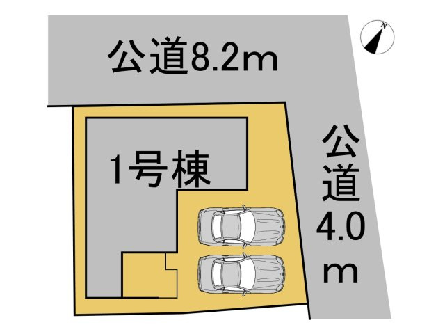 新築戸建　岐阜市桜通　全1区画分譲の区画図|■区画図
■YAMADA電機の　ヤマダ不動産　株式会社リライフ　
いつでもお問合わせ下さい。