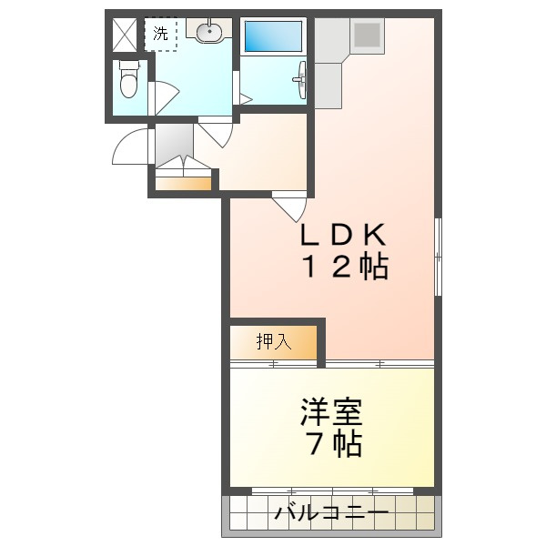 レジデンス南別府の間取り