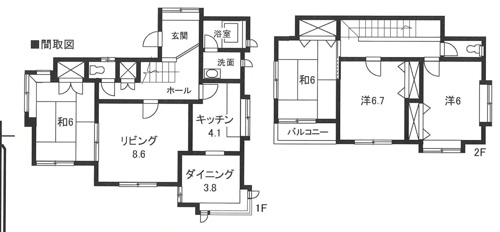 毛呂山町中央1丁目　中古戸建の画像