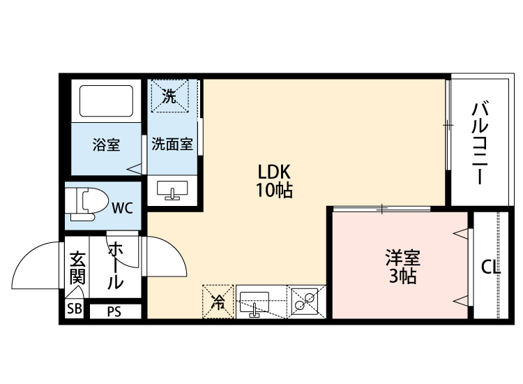 GRANDBLUEnagasuka Ⅰの間取り