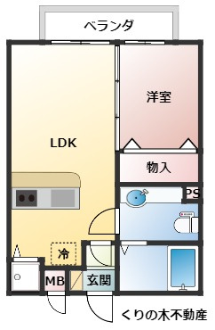【間取り】 | セジュールたかなわⅢ | 1LDKのお部屋です