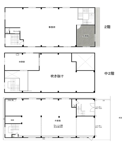 加島４丁目貸事務所倉庫の間取り