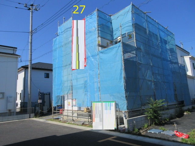 【仲介手数料無料】新築戸建　東松山市石橋1630-6（全31棟）の前面道路含む現地写真