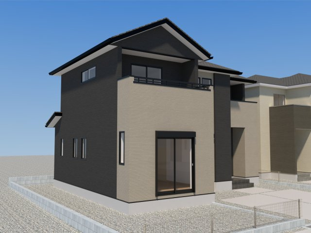 菊陽町大字原水4期の外観パース|2号棟