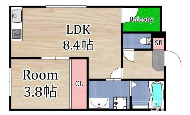【間取り】 | ハーモニーテラス鶴見緑地